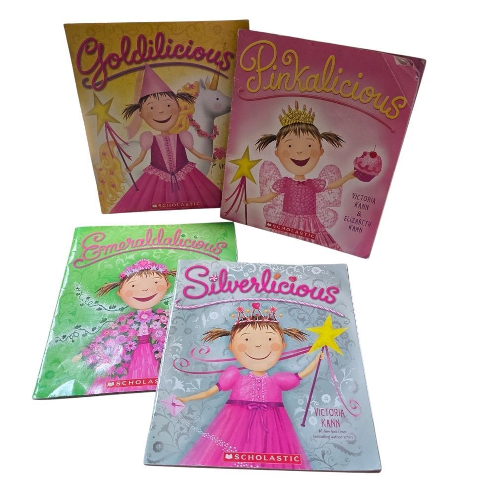 Scholastic Pinkalicious, Silverlicious Goldlicious And Emeraldlicious.